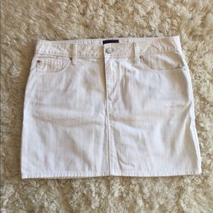 Gap White Denim Skirt
